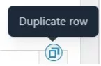 ACF duplicate row button